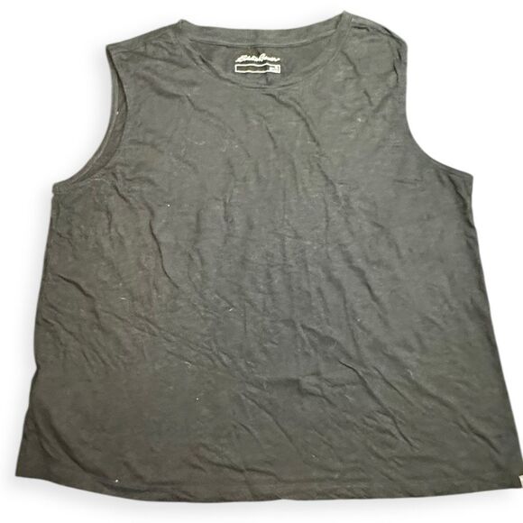 EDDIE BAUER Women’s Black Sleeveless Tank Top Size XL - Picture 1 of 4